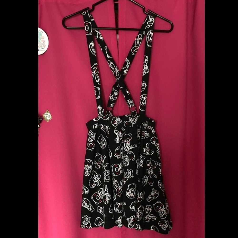 Gloomy Bear Suspender Circle Skirt